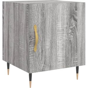 (grey sonoma, 1 pcs) vidaXL Bedside Cabinet Bed Table Nightstand Side Table Whit (grey sonoma, 1 pcs) vidaXL Bedside Cabinet Bed Table Nightstand Side Table Whit