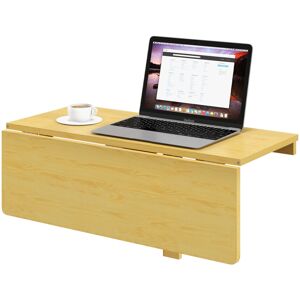 Costway 80x60cm Wood Folding Wall-mounted Drop-leaf Table Kitchen Dining Table Costway 80x60cm Wood Folding Wall-mounted Drop-leaf Table Kitchen Dining Table