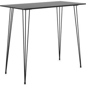 vidaXL Bar Table Black 120x60x105cm Kitchen Bistro Dinner Table Counter Desk vidaXL Bar Table Black 120x60x105cm Kitchen Bistro Dinner Table Counter Desk