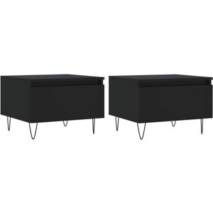 (black, 2 pcs) vidaXL Coffee Table Side Table End Accent Telephone Sofa Table En (black, 2 pcs) vidaXL Coffee Table Side Table End Accent Telephone Sofa Table En
