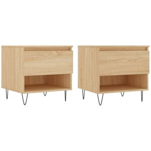 vidaXL Sonoma Oak 2 pcs Coffee Table - Coffee Table vidaXL Sonoma Oak 2 pcs Coffee Table - Coffee Table