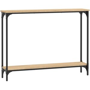 (sonoma oak, 100 x 22.5 x 75 cm) vidaXL Console Table End Table Hallway Stand Si (sonoma oak, 100 x 22.5 x 75 cm) vidaXL Console Table End Table Hallway Stand Si