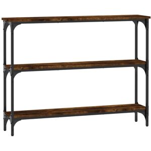 (smoked oak, 100 x 22.5 x 75 cm) vidaXL Console Table End Table Hallway Stand Si (smoked oak, 100 x 22.5 x 75 cm) vidaXL Console Table End Table Hallway Stand Si