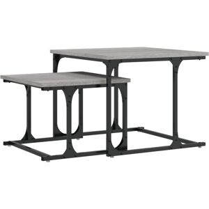 (grey sonoma) vidaXL Nesting Coffee Table Nesting Table End Table 2 pcs Engineer (grey sonoma) vidaXL Nesting Coffee Table Nesting Table End Table 2 pcs Engineer