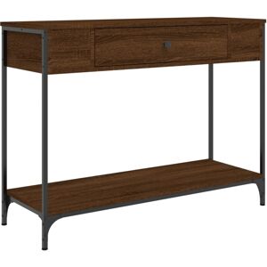 (brown oak, 100 x 34.5 x 75 cm) vidaXL Console Table Side End Table Hallway Stan (brown oak, 100 x 34.5 x 75 cm) vidaXL Console Table Side End Table Hallway Stan