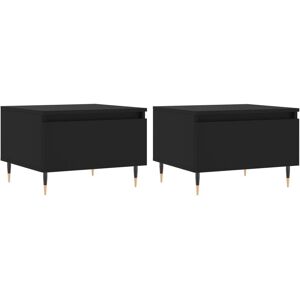 (black, 2 pcs) vidaXL Coffee Table Side Table End Accent Telephone Sofa Table En (black, 2 pcs) vidaXL Coffee Table Side Table End Accent Telephone Sofa Table En
