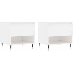 (high gloss white, 2 pcs) vidaXL Coffee Table Side Table End Accent Telephone So (high gloss white, 2 pcs) vidaXL Coffee Table Side Table End Accent Telephone So