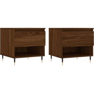 (brown oak, 2 pcs) vidaXL Coffee Table Side Table End Accent Telephone Sofa Tabl (brown oak, 2 pcs) vidaXL Coffee Table Side Table End Accent Telephone Sofa Tabl