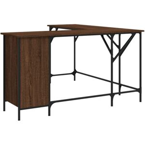 vidaXL Brown Oak 141x141x75 cm Office Desk - Desk vidaXL Brown Oak 141x141x75 cm Office Desk - Desk
