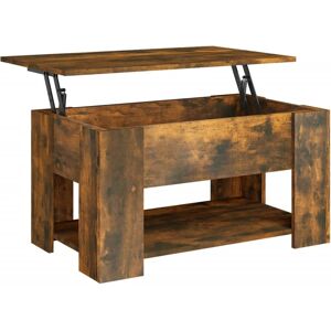 (smoked oak) vidaXL Coffee Table Engineered Wood Couch Centre Accent Table Multi (smoked oak) vidaXL Coffee Table Engineered Wood Couch Centre Accent Table Multi