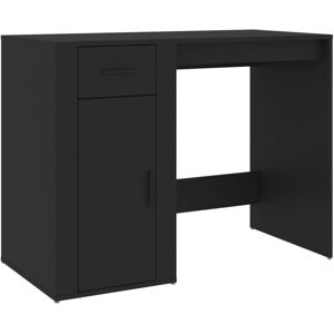 vidaXL Black Engineered Wood Desk - Study & Office Table vidaXL Black Engineered Wood Desk - Study & Office Table