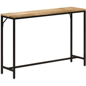 vidaXL Console Table Hallway Coffee End Table Solid Rough Mango Wood and Iron vidaXL Console Table Hallway Coffee End Table Solid Rough Mango Wood and Iron