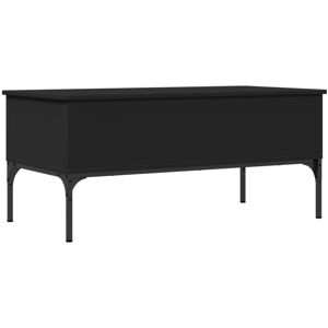 vidaXL Coffee Table End Table Side Sofa Table Black Engineered Wood and Metal vidaXL Coffee Table End Table Side Sofa Table Black Engineered Wood and Metal