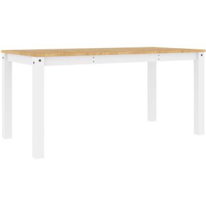 vidaXL Dining Table Kitchen Table Dining Room Table White Solid Wood Pine vidaXL Dining Table Kitchen Table Dining Room Table White Solid Wood Pine