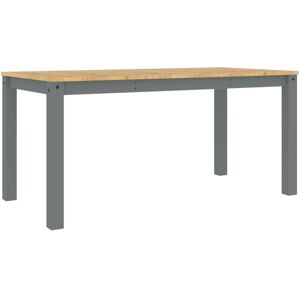 vidaXL Dining Table Dining Room Kitchen Dinner Table Grey Solid Wood Pine vidaXL Dining Table Dining Room Kitchen Dinner Table Grey Solid Wood Pine