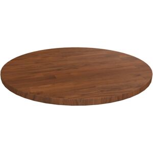 (dark brown, 40 x 1.5 cm) vidaXL Solid Wood Oak Round Table Top Untreated Table (dark brown, 40 x 1.5 cm) vidaXL Solid Wood Oak Round Table Top Untreated Table