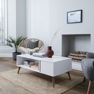 Noa and Nani Otto Coffee Table with Cupboard in Classic White Noa and Nani Otto Coffee Table with Cupboard in Classic White