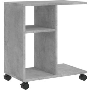 (Concrete grey) vidaXL Side Table with Wheels Hallway End Table Coffee Table Eng (Concrete grey) vidaXL Side Table with Wheels Hallway End Table Coffee Table Eng