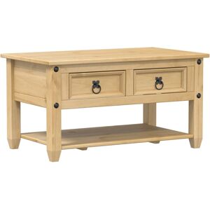 vidaXL Coffee Table with Drawers Accent End Table Sofa Table Solid Wood Pine vidaXL Coffee Table with Drawers Accent End Table Sofa Table Solid Wood Pine