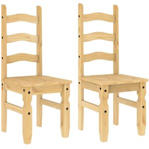 vidaXL Dining Chairs Kitchen Chair Dining Room Chair 2 pcs Solid Wood Pine vidaXL Dining Chairs Kitchen Chair Dining Room Chair 2 pcs Solid Wood Pine