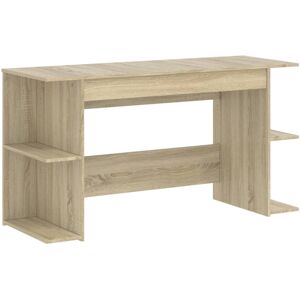 vidaXL 840550 Sonoma Oak Desk - Engineered Wood - 140x50x75 cm vidaXL 840550 Sonoma Oak Desk - Engineered Wood - 140x50x75 cm