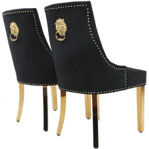 HYGRAD (Black, 2) Velvet Upholstered Seat Luxury Dining Accent Chair Metal Legs Gold Ho HYGRAD (Black, 2) Velvet Upholstered Seat Luxury Dining Accent Chair Metal Legs Gold Ho