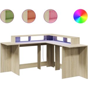 vidaXL 3309458 desk - LED Lights Sonoma Oak vidaXL 3309458 desk - LED Lights Sonoma Oak