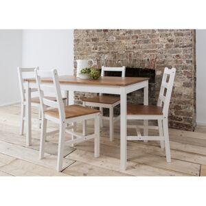 Noa and Nani Annika Dining Table in White & Natural Pine Noa and Nani Annika Dining Table in White & Natural Pine
