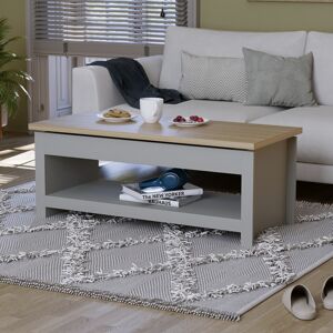 Vida Designs (Grey & Oak) Arlington Coffee Table with Sliding Top & Drawer Vida Designs (Grey & Oak) Arlington Coffee Table with Sliding Top & Drawer