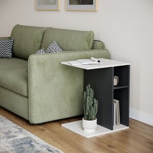 URBN Living (White/Black) C-Shape Sofa Side Wooden Table End Coffee Bedside Nightstand Lapto URBN Living (White/Black) C-Shape Sofa Side Wooden Table End Coffee Bedside Nightstand Lapto