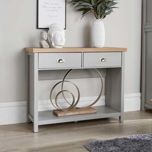 Home Source Console Table 2 Drawer Telephone Table Metal Handles Hallway 36mm Top Home Source Console Table 2 Drawer Telephone Table Metal Handles Hallway 36mm Top