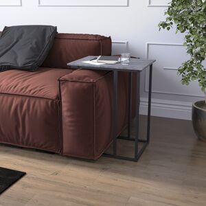 Vida Designs (Grey) Brooklyn C Shape End Side Coffee Table Living Room Vida Designs (Grey) Brooklyn C Shape End Side Coffee Table Living Room