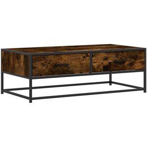(smoked oak) vidaXL Coffee Table End Table Side Table Brown Oak Engineered Wood (smoked oak) vidaXL Coffee Table End Table Side Table Brown Oak Engineered Wood