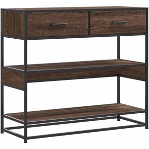 (brown oak) vidaXL Console Table Smoked Oak 90x35x80 cm Engineered Wood sofa tab (brown oak) vidaXL Console Table Smoked Oak 90x35x80 cm Engineered Wood sofa tab