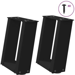 (black, 30 x (30-31) cm) vidaXL Console Table Legs U-Shaped Desk Legs Metal Bar (black, 30 x (30-31) cm) vidaXL Console Table Legs U-Shaped Desk Legs Metal Bar