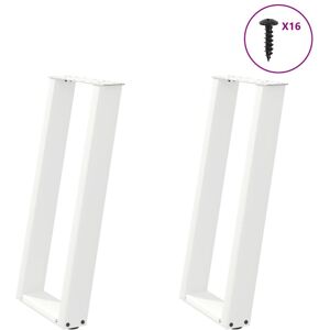 (white, 38 x (72-73) cm) vidaXL Console Table Legs U-Shaped Desk Legs Metal Bar (white, 38 x (72-73) cm) vidaXL Console Table Legs U-Shaped Desk Legs Metal Bar