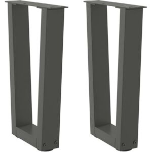 (anthracite, 38 x (42-43.3) cm) vidaXL Dining Table Legs V-Shape Desk Legs Kitch (anthracite, 38 x (42-43.3) cm) vidaXL Dining Table Legs V-Shape Desk Legs Kitch