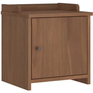 (wallnut) vidaXL Hallway Bench SANDNES 45x40x50 cm Solid Wood Pine bench hall be (wallnut) vidaXL Hallway Bench SANDNES 45x40x50 cm Solid Wood Pine bench hall be