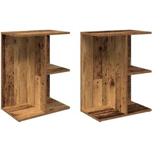 (old wood, 2 pcs) vidaXL Bedside Tables Nightstand Bedroom Bed Table Side Table (old wood, 2 pcs) vidaXL Bedside Tables Nightstand Bedroom Bed Table Side Table