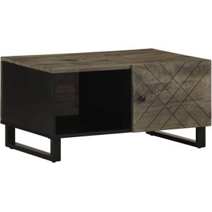 vidaXL Coffee Table Black 80x50x40 cm Solid Wood Mango side table vidaXL Coffee Table Black 80x50x40 cm Solid Wood Mango side table