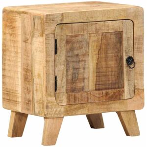 vidaXL Bedside Cabinet 40x32x46 cm Solid Wood Rough Mango bedside table vidaXL Bedside Cabinet 40x32x46 cm Solid Wood Rough Mango bedside table