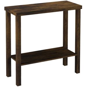 URBN Living (Rustic Brown) 2-Tier Wooden Narrow Console Side Table Entryway Hallway Furnitur URBN Living (Rustic Brown) 2-Tier Wooden Narrow Console Side Table Entryway Hallway Furnitur