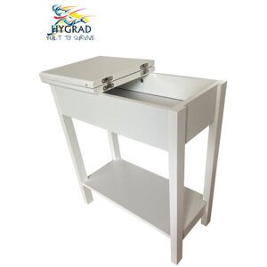 HYGRAD BUILT TO SURVIVE Wooden Narrow Flip Top Sofa Side End Table Night Stand With Storage Shelf White HYGRAD BUILT TO SURVIVE Wooden Narrow Flip Top Sofa Side End Table Night Stand With Storage Shelf White