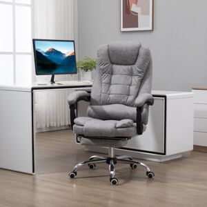 Vinsetto Heated 6 Points Vibration Massage Executive Office Chair Grey Vinsetto Heated 6 Points Vibration Massage Executive Office Chair Grey