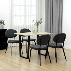 HOMCOM Set of 4 Sherpa Dining Chairs Boucle Kitchen Chairs with Back Black HOMCOM Set of 4 Sherpa Dining Chairs Boucle Kitchen Chairs with Back Black