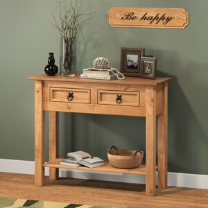 Mercers Furniture Corona 2 Drawer Console Table Solid Pine Furniture Mercers Furniture Corona 2 Drawer Console Table Solid Pine Furniture