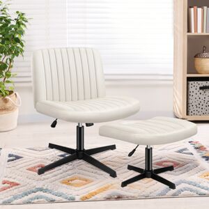 (Velvet - Beige) ELFORDSON Office Chair Computer Executive Cross Legged Accent S (Velvet - Beige) ELFORDSON Office Chair Computer Executive Cross Legged Accent S