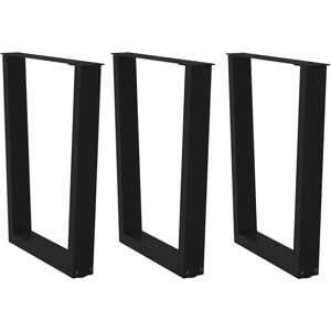 (black, 70 x (72-73.3) cm/3 pcs) vidaXL Dining Table Legs V-Shape Desk Legs Kitc (black, 70 x (72-73.3) cm/3 pcs) vidaXL Dining Table Legs V-Shape Desk Legs Kitc