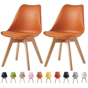 MCC Set of 2 Dining Chairs Wooden Legs Soft Cushion Pad Stylish DELUXE Retro Lounge MCC Set of 2 Dining Chairs Wooden Legs Soft Cushion Pad Stylish DELUXE Retro Lounge