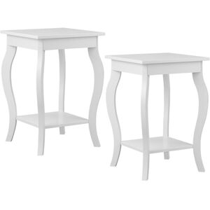 Costway Set of 2 End Table Living Room Accent Table Sofa Side Table Bedroom Costway Set of 2 End Table Living Room Accent Table Sofa Side Table Bedroom
